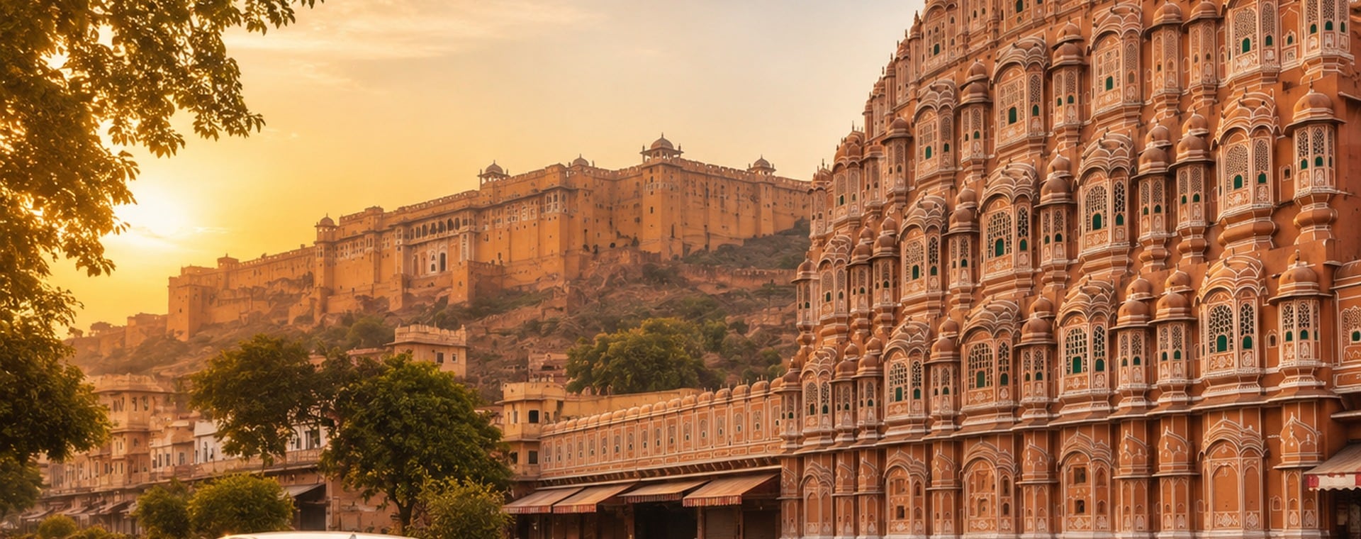 Jaipur sightseeing landmarks with a private cab