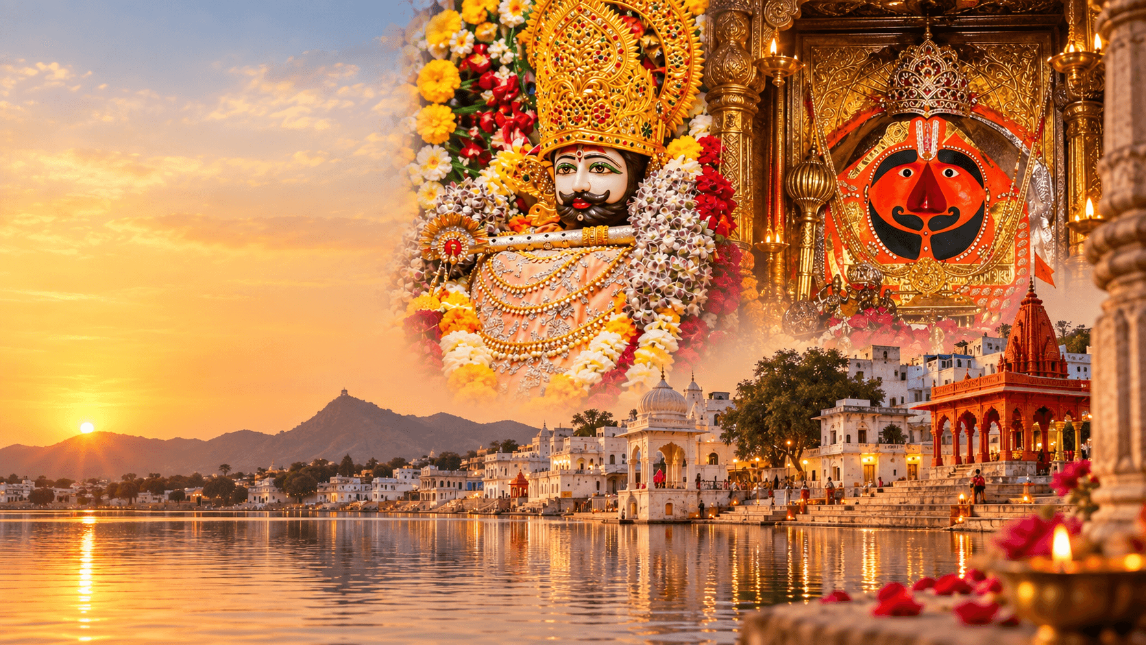 Jaipur to Khatu Shyam Ji, Salasar Balaji & Pushkar Tour temple tour from Jaipur