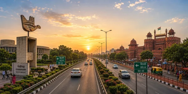 Chandigarh to Delhi Cab
